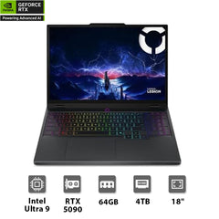 Lenovo Legion 9 18IAX10 Ultra 9 275HX RTX 5090 24GB 64GB Ram 4TB SSD - حاسوب محمول
