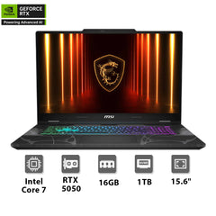 MSI Cyborg 15 B2RWEKG-225 Intel Core 7 240H, 16GB, 1TB , RTX 5050 8GB, 15.6
