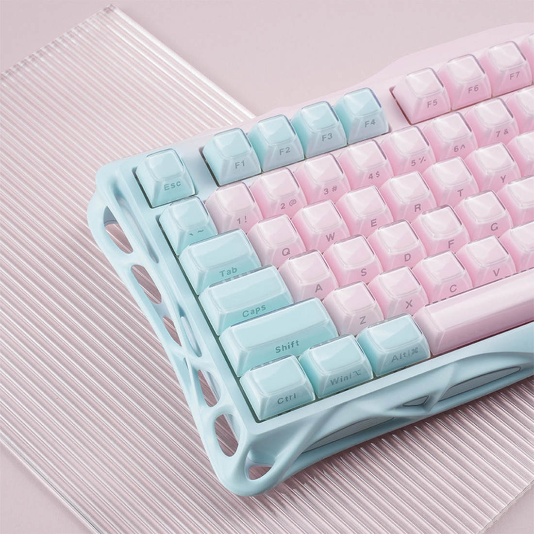 GravaStar Mercury K1 LITE 75% Wireless Mechanical Gaming Keyboard - Lumen Rose - لوحة مفاتيح GravaStar Mercury K1 LITE 75% Wireless Mechanical Gaming Keyboard - Lumen Rose - لوحة مفاتيح