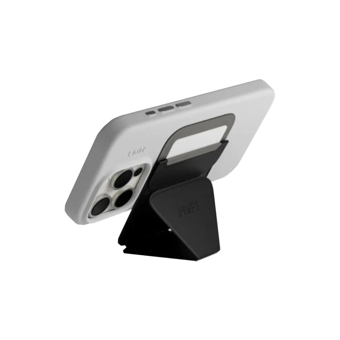 MOFT Snap-On iPhone Stand & Wallet Movas - Jet Black - أكسسوارات - Store 974 Electronics WLL  | ستور٩٧٤ للالكترونيات ذ.م.م