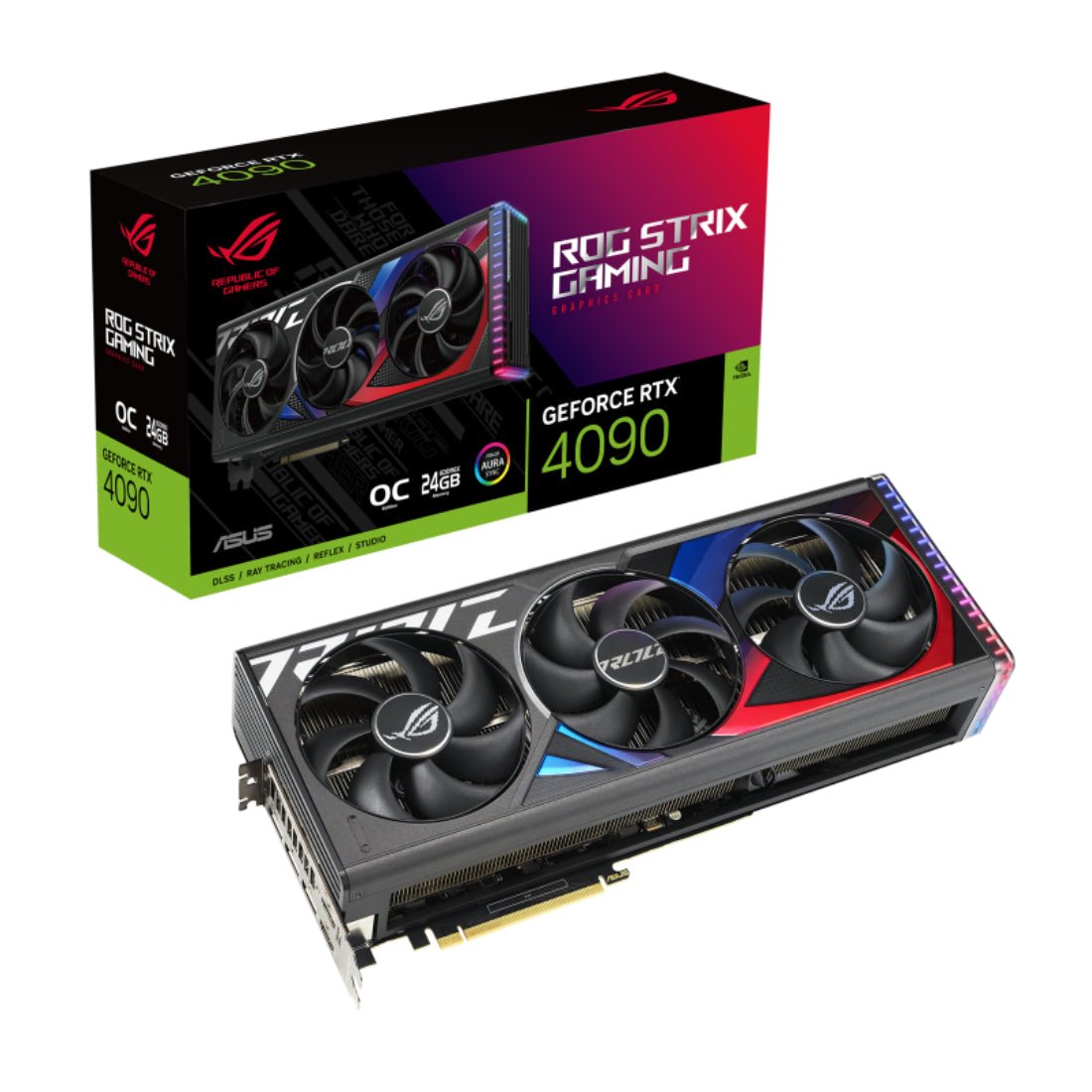 Asus ROG Strix GeForce RTX 4090 OC 24GB GDDR6X Graphics Card - كرت الشاشة - Store 974 | ستور ٩٧٤