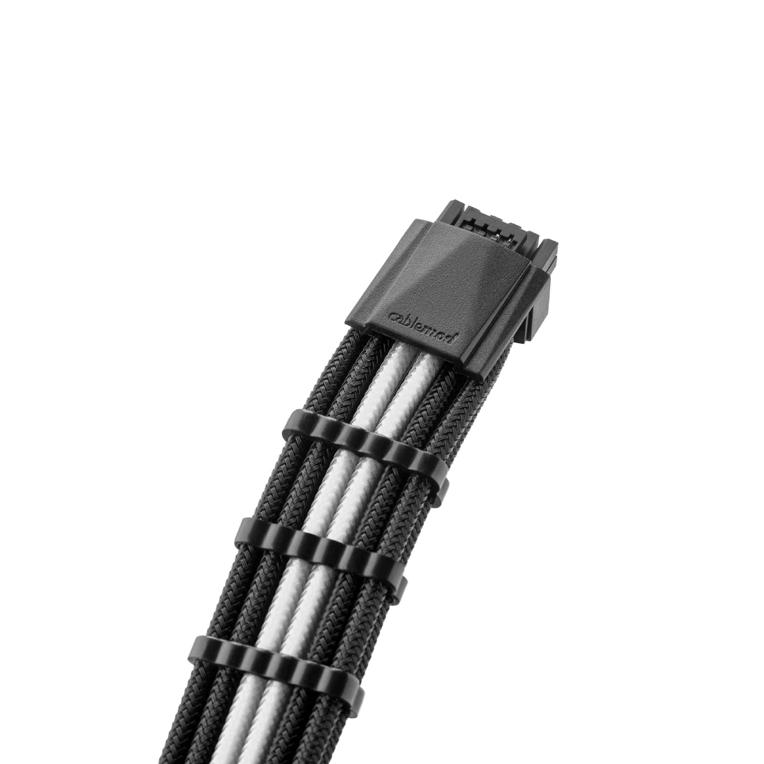 CableMod Pro ModMesh 12VHPWR PCI-e Cable Extension (Black & White, 16-pin to 4x8-pin, 45cm) - كابل - Store 974 | ستور ٩٧٤