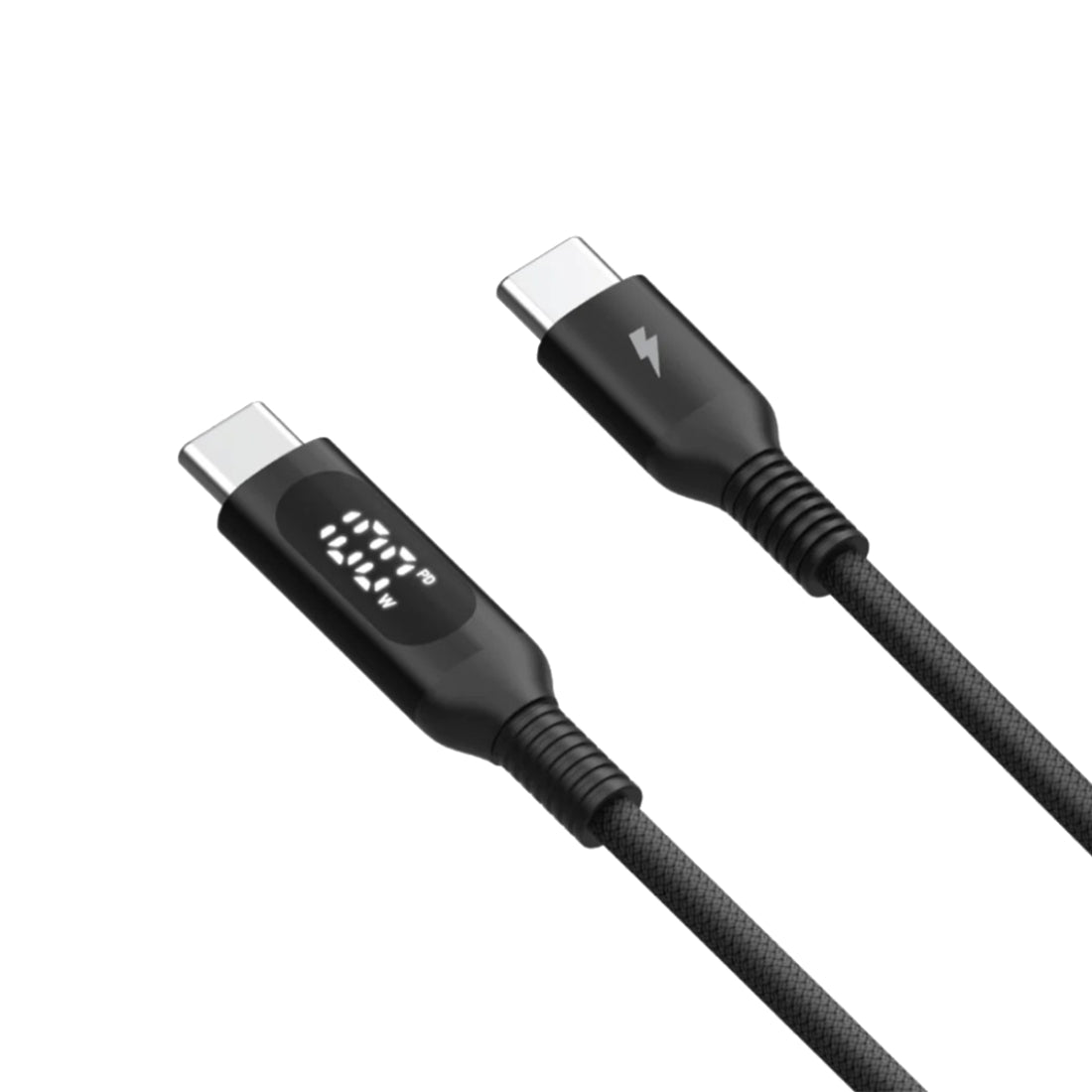 Momax Elitelink USB-C to USB-C PD 100W LED Nylon Braided Fast Charging Cable - 1.2m - كابل شحن - Store 974 | ستور ٩٧٤