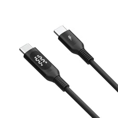 Momax Elitelink USB-C to USB-C PD 100W LED Nylon Braided Fast Charging Cable - 1.2m - كابل شحن