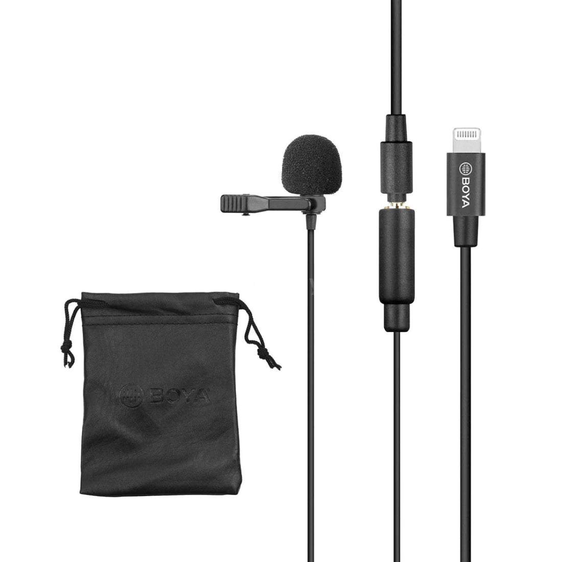 Boya BY-M2 Lavalier Microphone For iOS Devices - ميكروفون Boya BY-M2 Lavalier Microphone For iOS Devices - ميكروفون