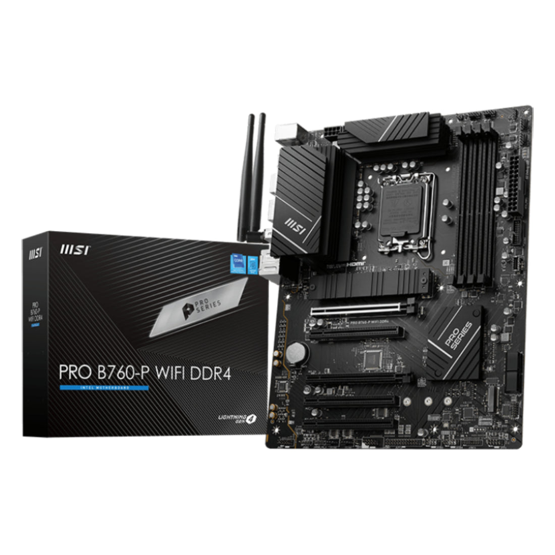 MSI PRO B760-P WiFi DDR4 LGA1700 Intel ATX Gaming Motherboard - اللوحة الأم - Store 974 | ستور ٩٧٤