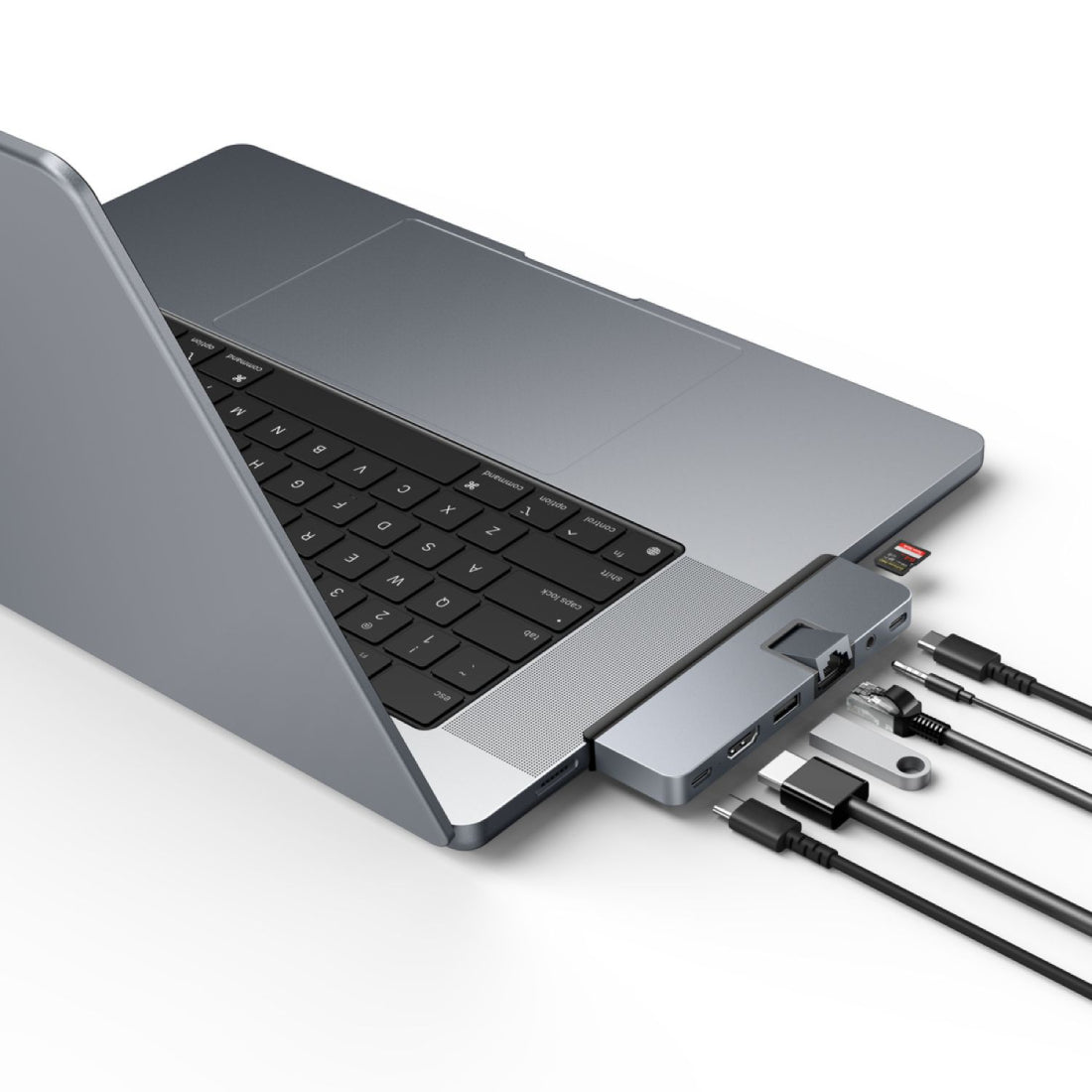 Hyper HyperDrive DUO 7-in-2 USB-C Hub for New MacBook Pro 2021 - موزع - Store 974 | ستور ٩٧٤