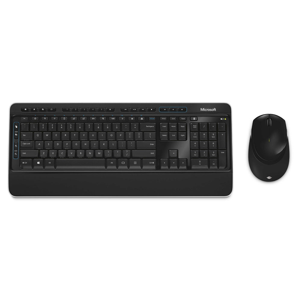 Microsoft Wireless Desktop 3050 Keyboard and Mouse Combo w/ AES - لوحة مفاتيح وفأرة - Store 974 | ستور ٩٧٤
