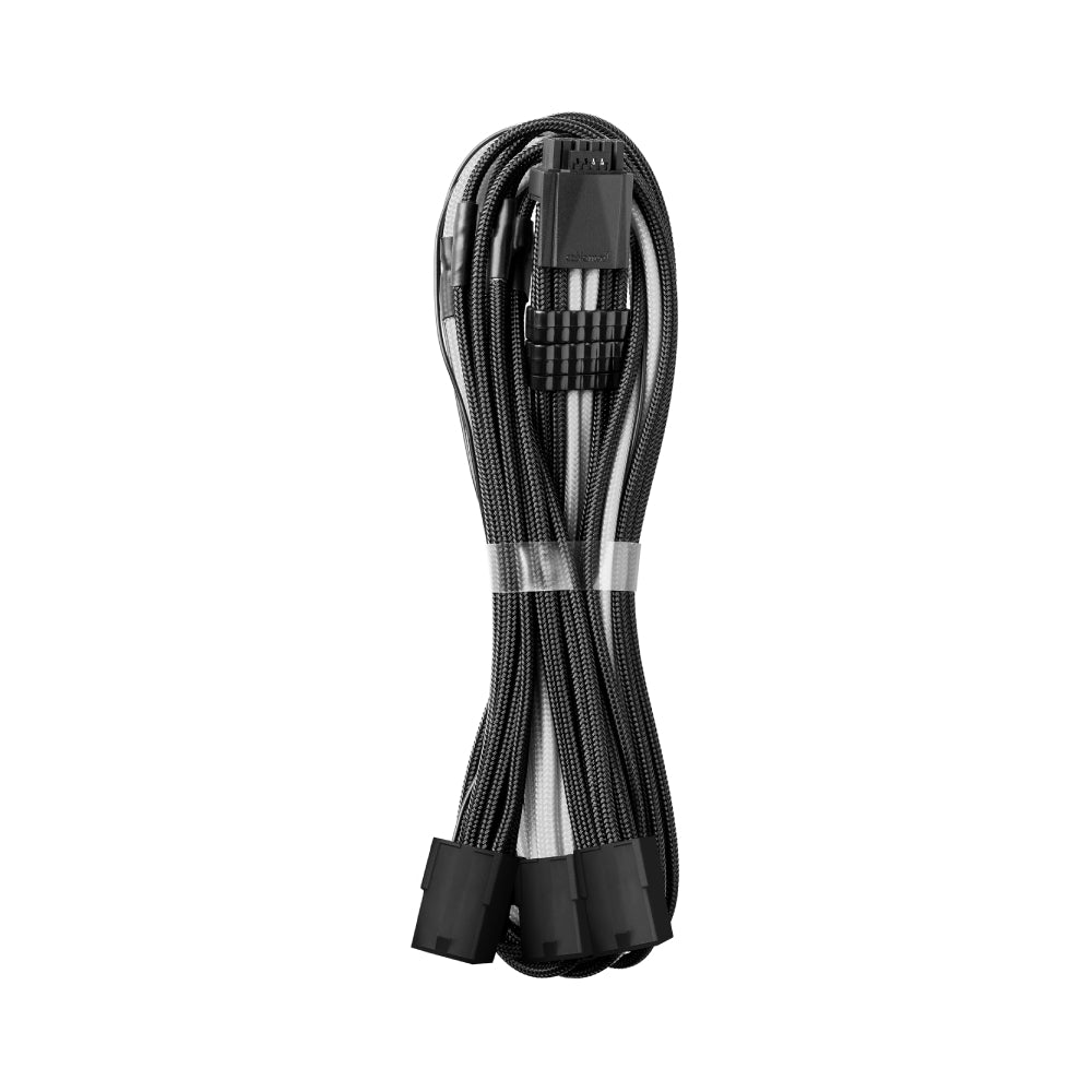 CableMod Pro ModMesh 12VHPWR PCI-e Cable Extension (Black & White, 16-pin to 4x8-pin, 45cm) - كابل - Store 974 | ستور ٩٧٤