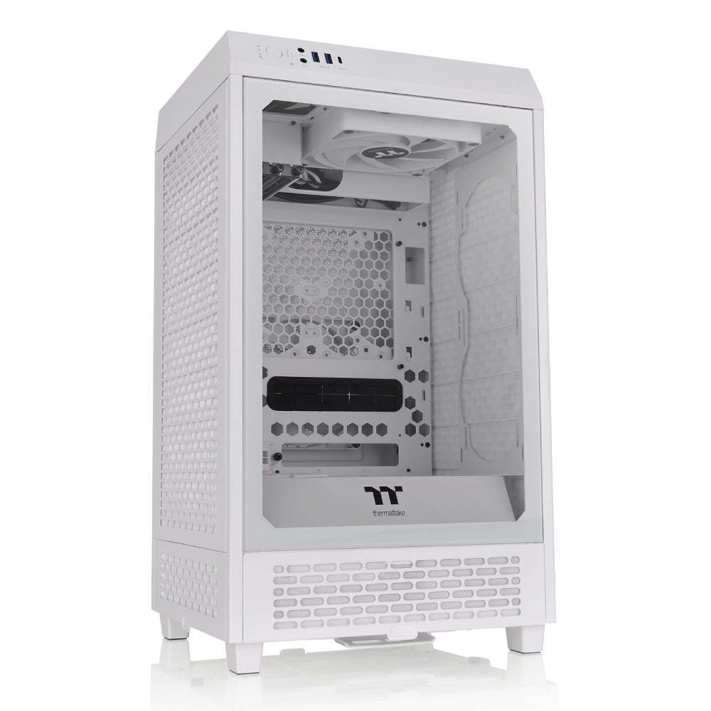 Thermaltake the Tower 200 Mini Gaming Tower Case - Snow - صnadoق Thermaltake the Tower 200 Mini Gaming Tower Case - Snow - صnadoق
