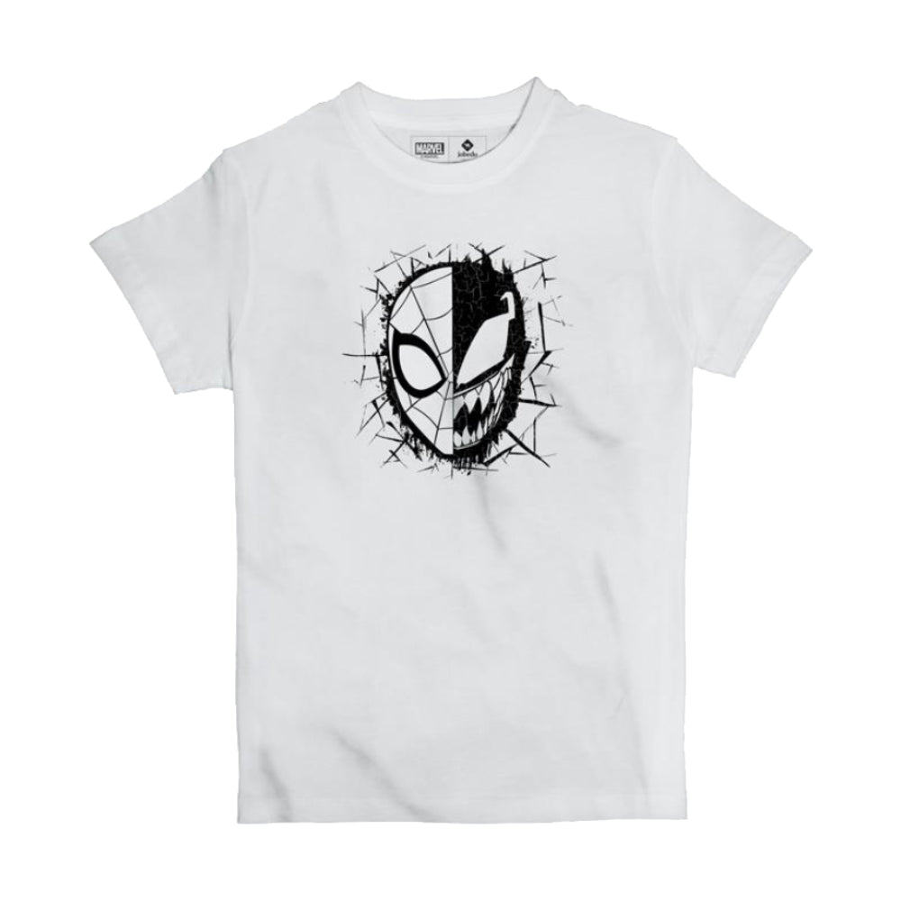Jobedu Marvel Spiderman T-Shirt - White - تي-شيرت - Store 974 | ستور ٩٧٤