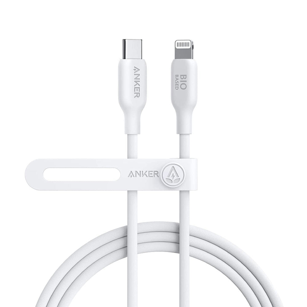 Anker 542 USB-C to Lightning Bio-Based Cable 1.8m - White - كابل - Store 974 | ستور ٩٧٤