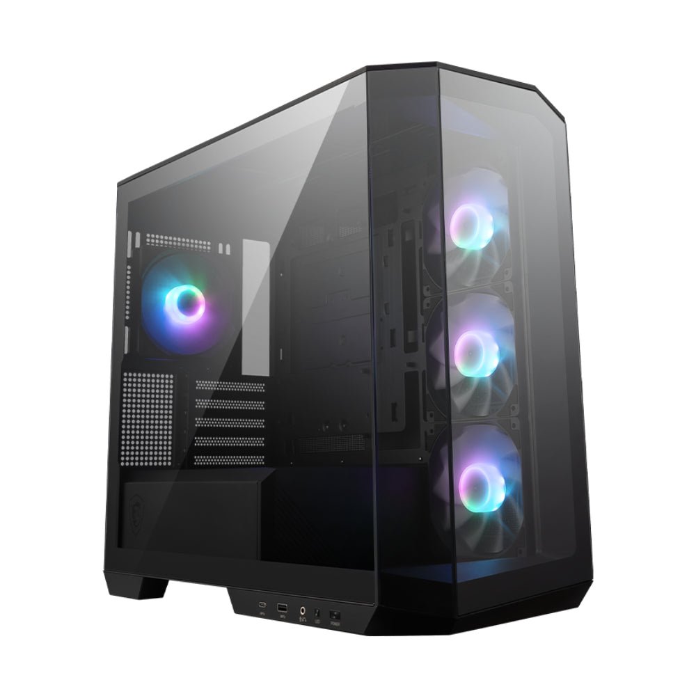 MSI MAG Pano M100R PZ Micro-ATX Tempered Glass Mid Tower Case - Black - صندوق - Store 974 | ستور ٩٧٤