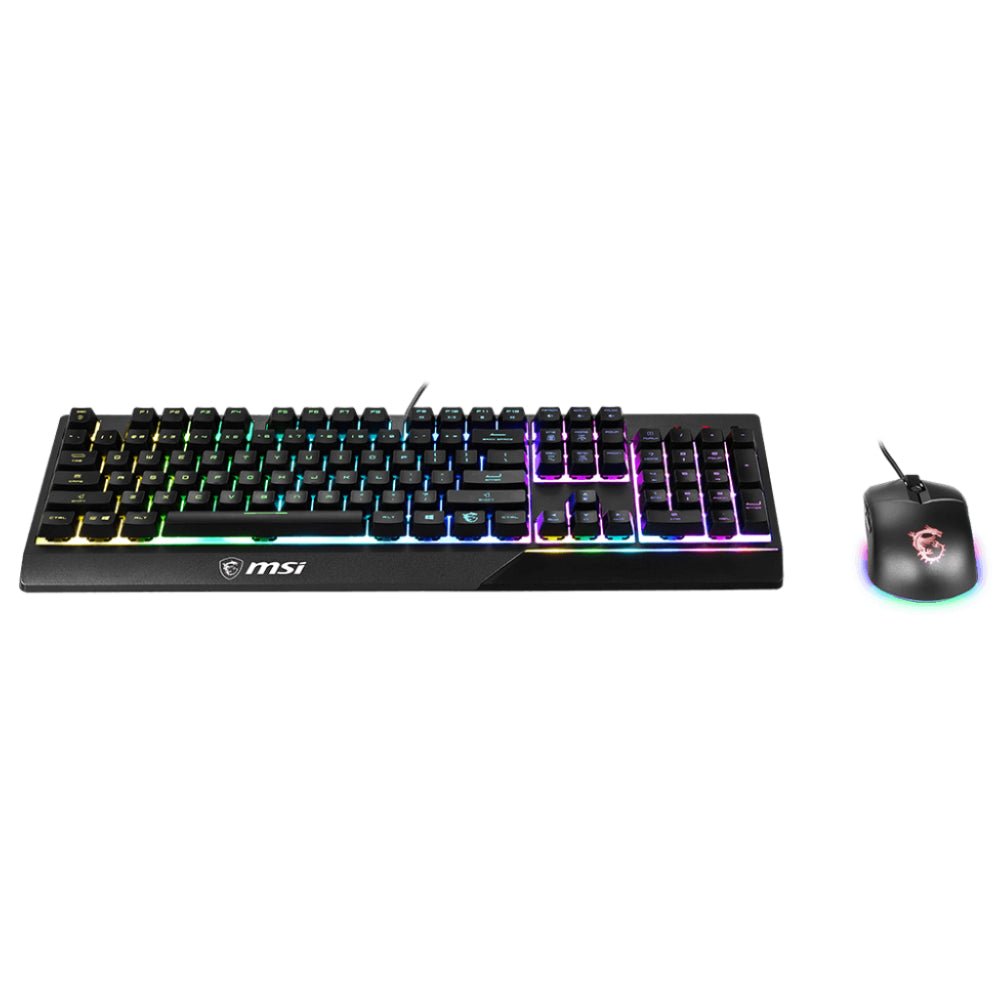 MSI Vigor GK30 Combo Wired Keyboard and Mouse Combo - US Layout - Black - تجميعة - Store 974 | ستور ٩٧٤