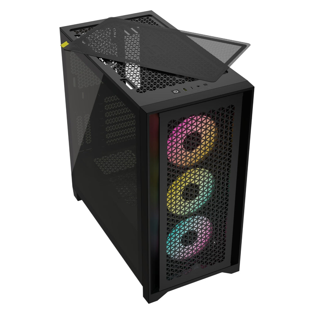 Corsair iCUE 4000D RGB AirFlow Tempered Glass Mid-Tower Case - Black - صندوق - Store 974 | ستور ٩٧٤