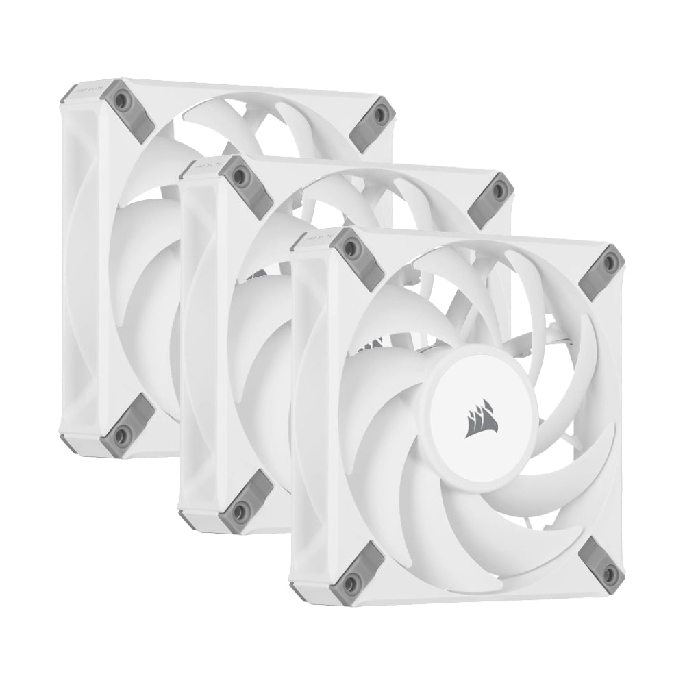 Corsair iCUE AF120 RGB Elite 120mm PWM Triple Fan Kit - White - مروحة - Store 974 | ستور ٩٧٤