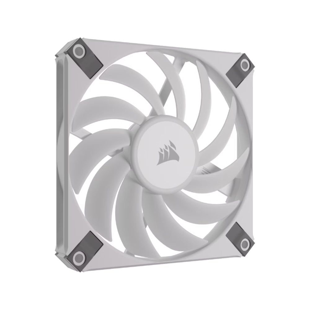 Corsair ICUE AF120 RGB Slim 120mm PWM Fluid Dynamic Baning Single Fan - White - meroحة Corsair ICUE AF120 RGB Slim 120mm PWM Fluid Dynamic Baning Single Fan - White - meroحة