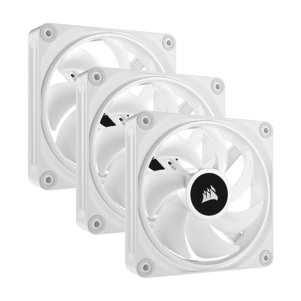 Corsair Icue Link QX120 RGB 120mm PWM PC Fan - White - Meroحة Corsair Icue Link QX120 RGB 120mm PWM PC Fan - White - Meroحة