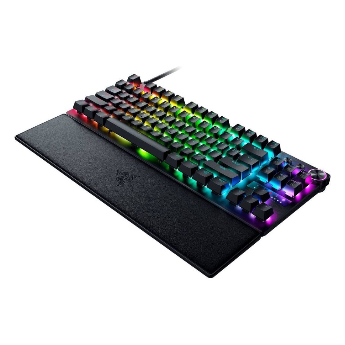 Razer Huntsman V3 Pro Tenkeyless RGB Mechanical Gaming Keyboard - Analog Optical Switch - Black - لوحة مفاتيح - Store 974 | ستور ٩٧٤