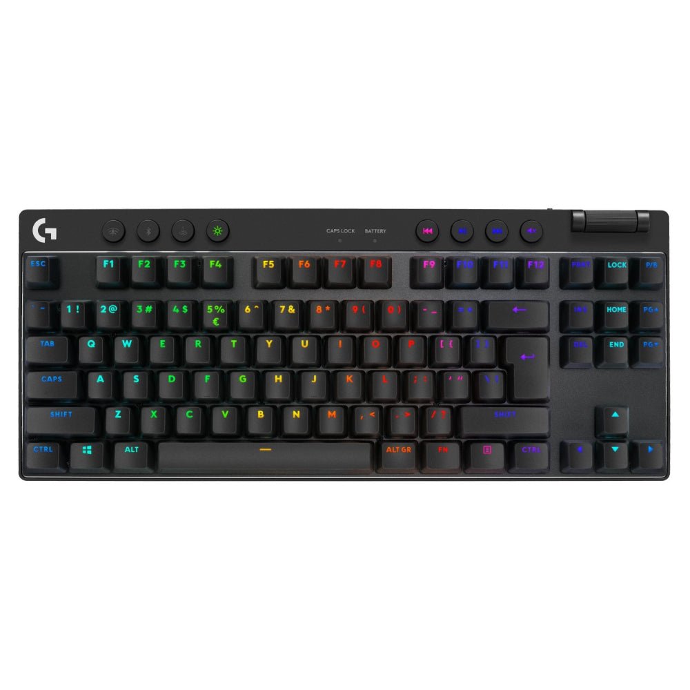 Logitech G Pro X TKL Wireless Mechanical Keyboard - Black - لوحة مفاتيح Logitech G Pro X TKL Wireless Mechanical Keyboard - Black - لوحة مفاتيح