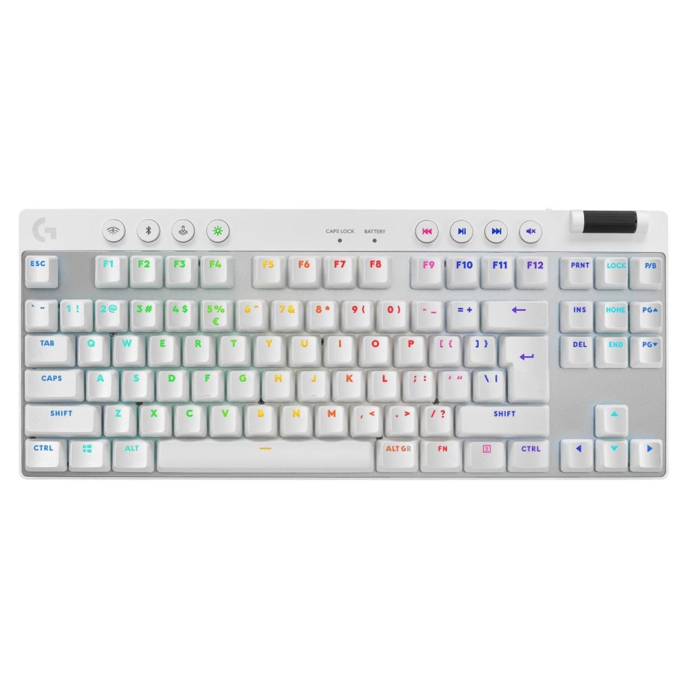Logitech G Pro X TKL Wireless Mechanical Keyboard - White - لوحة مفاتيح - Store 974 | ستور ٩٧٤