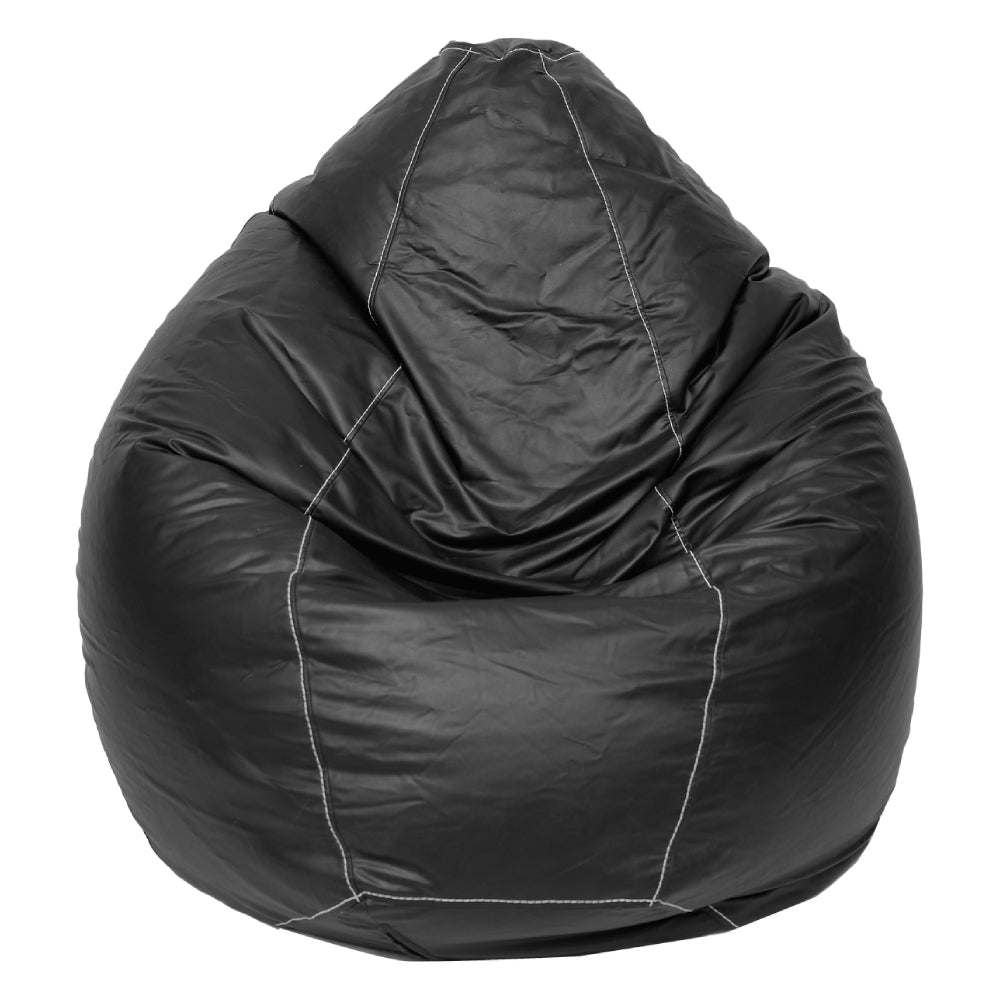 Lazy Panda Handmade Leather Gaming Bean Bags - Black - مقعد جلدي Lazy Panda Handmade Leather Gaming Bean Bags - Black - مقعد جلدي