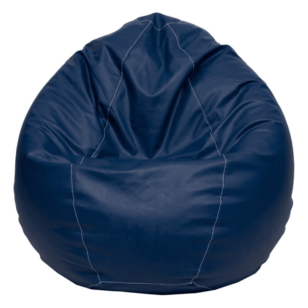 Lazy Panda Handmade Leather Gaming Bean Bags - Blue - مقعد جلدي - Store 974 | ستور ٩٧٤