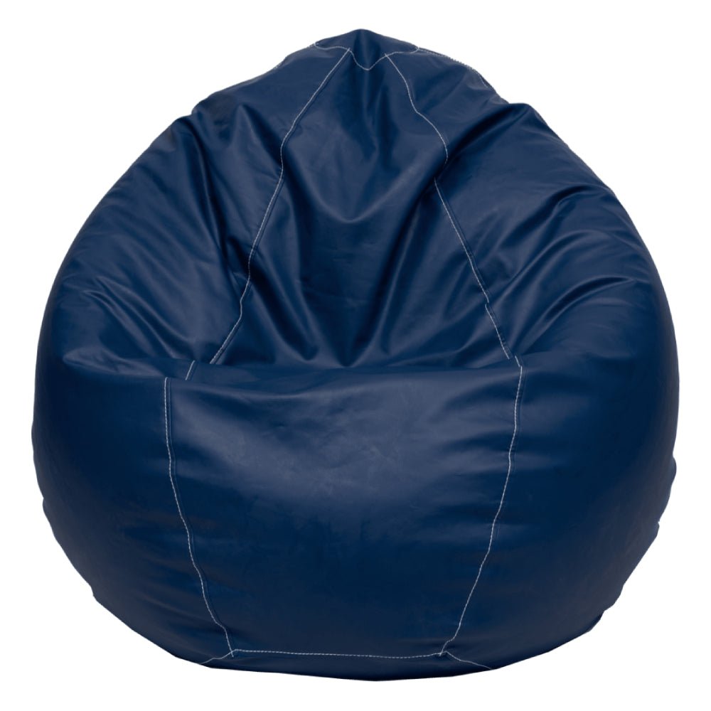 Lazy Panda Handmade Leather Gaming Bean Bags - Blue - مقعد جلدي Lazy Panda Handmade Leather Gaming Bean Bags - Blue - مقعد جلدي