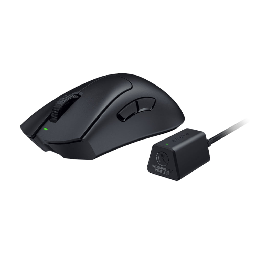 Razer DeathAdder V3 Pro Gaming Mouse + HyperPolling Wireless Dongle Bundle - فأرة - Store 974 | ستور ٩٧٤