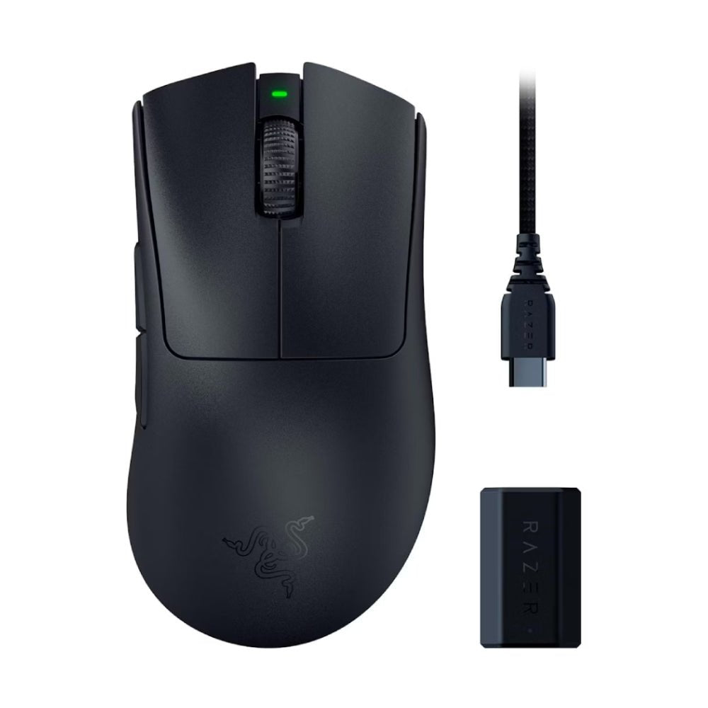 Razer DeathAdder V3 Pro Gaming Mouse + HyperPolling Wireless Dongle Bundle - فأرة Razer DeathAdder V3 Pro Gaming Mouse + HyperPolling Wireless Dongle Bundle - فأرة