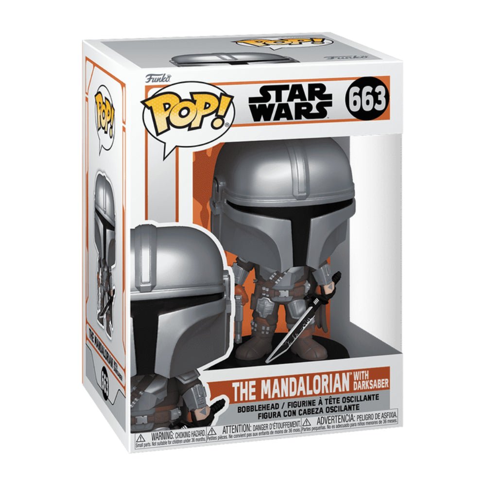 Funko Pop! Star Wars: Mandalorian S9 - The Mandalorian w/ Darksaber #663 - دمية - Store 974 | ستور ٩٧٤