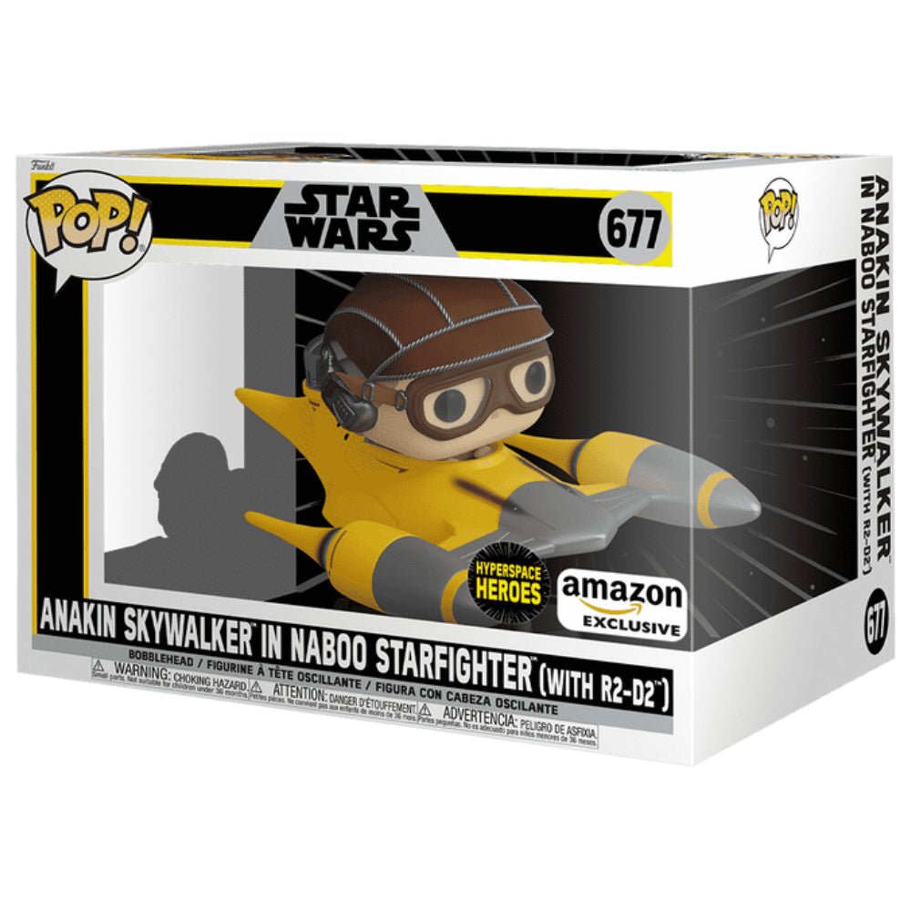 Funko Pop Ride Super DLX! Star Wars: Anakin in Naboo Starfighter (Exc) #677 - دمية - Store 974 | ستور ٩٧٤