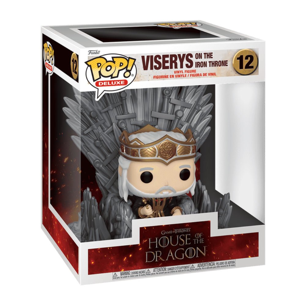 Funko Pop Deluxe! Tv: House of the Dragons S2 - Viserys on Throne #12 - دمية - Store 974 | ستور ٩٧٤