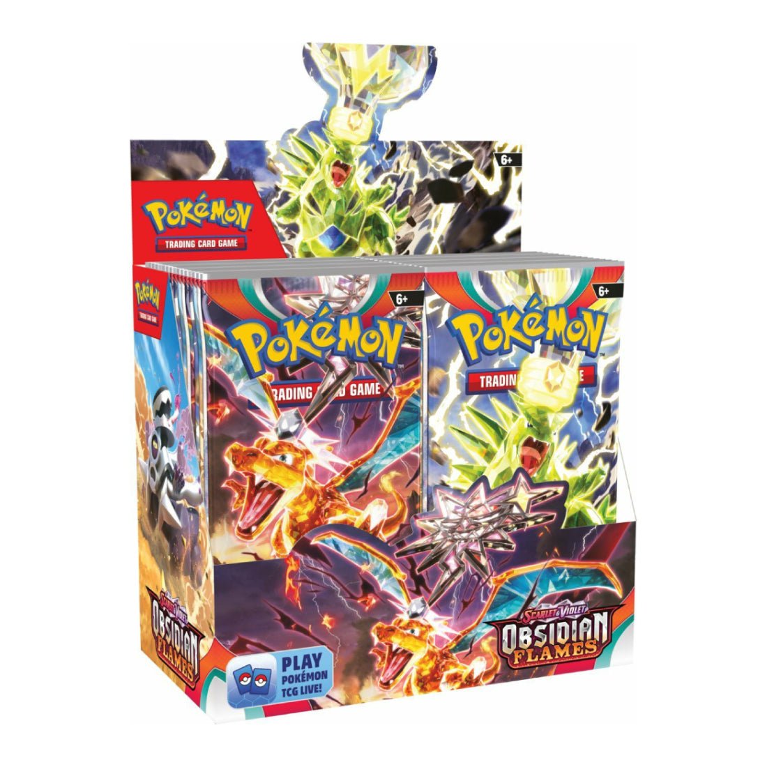 Pokemon TCG Scarlet & Violet 3 Obsidian Flames Booster Box - بطاقة بوكيمون - Store 974 | ستور ٩٧٤