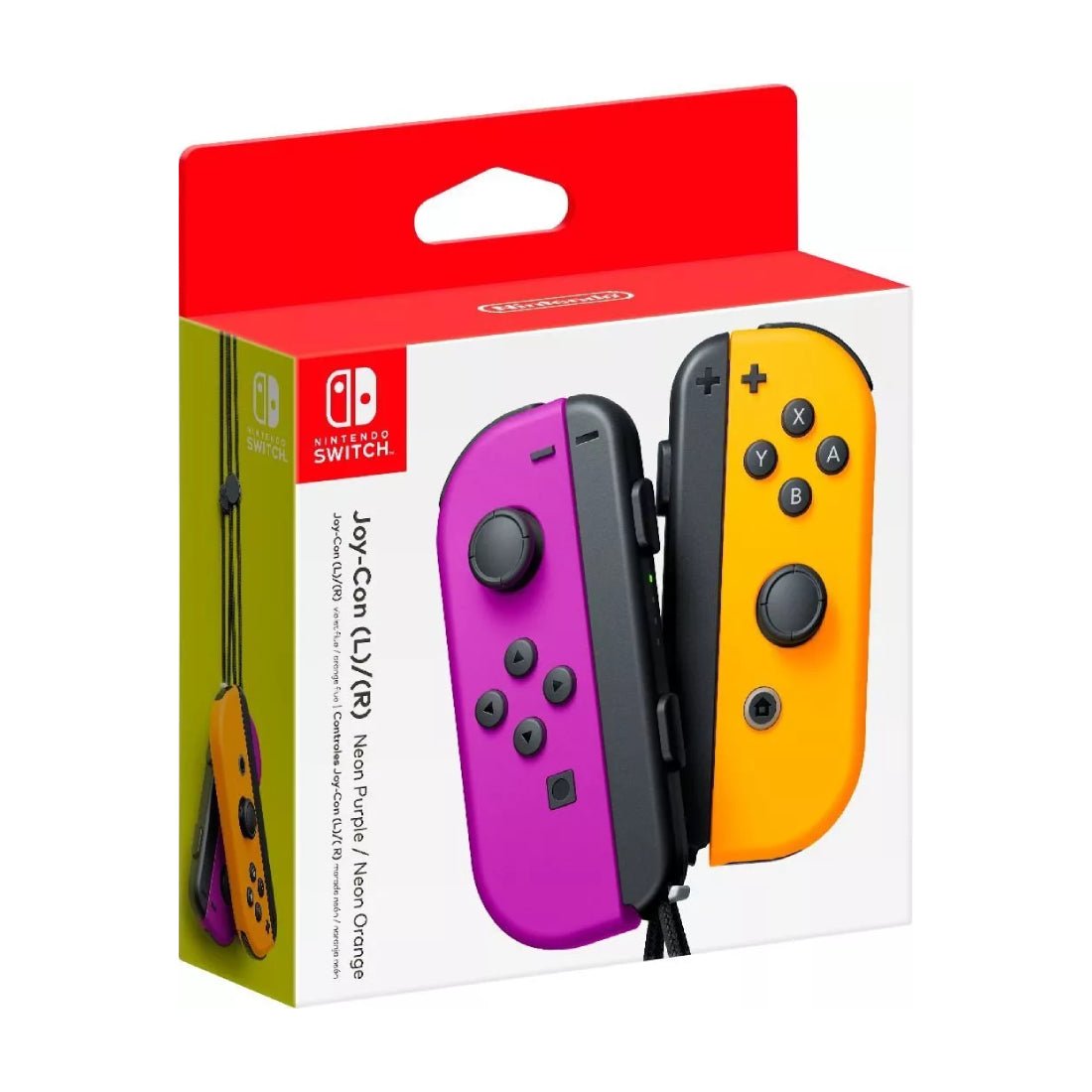 Nintendo Switch Joy-Con Pair - Purple & Orange - وحدة تحكم - Store 974 | ستور ٩٧٤