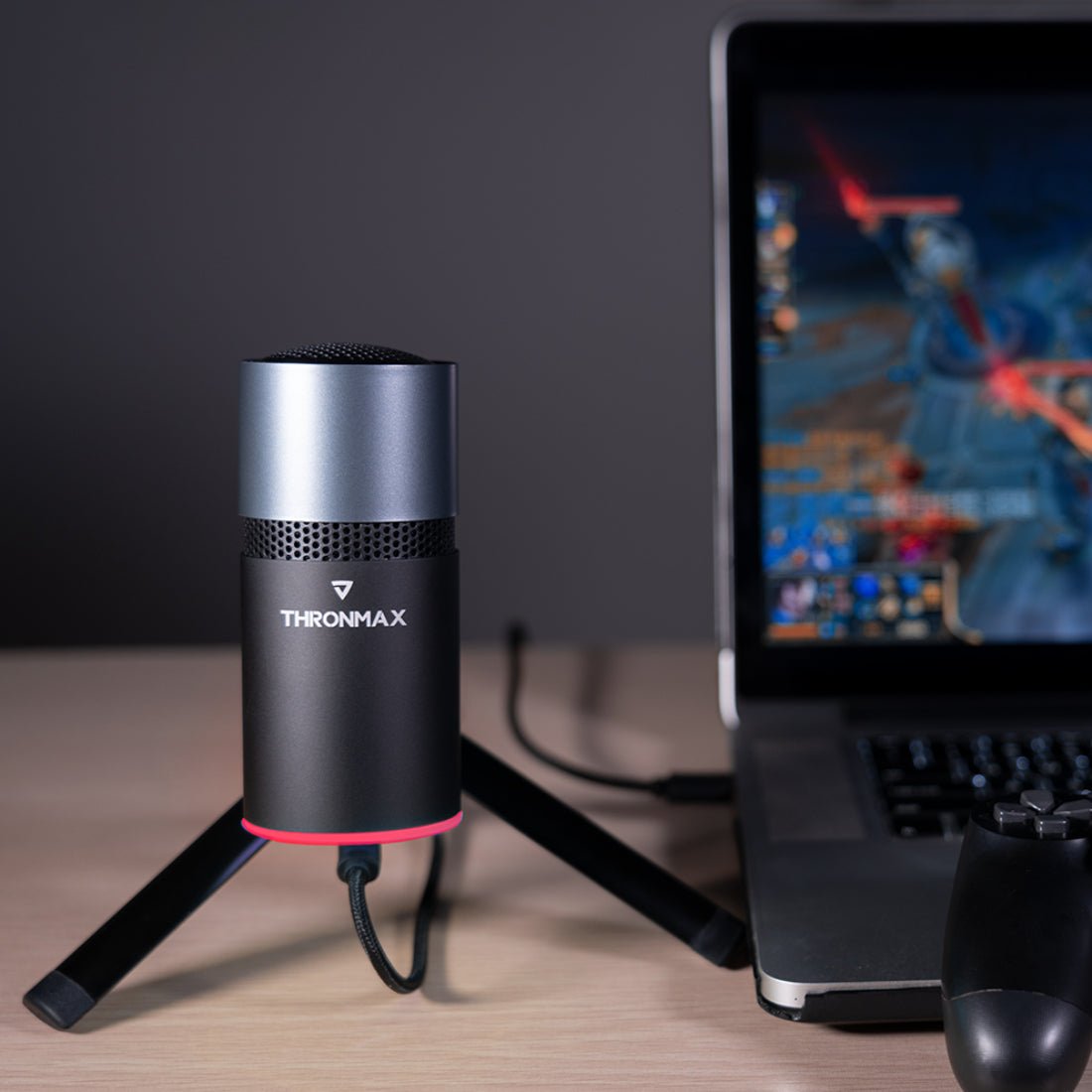 Thronmax M8 Pulse RGB Streaming Microphone - Black - ميكروفون Thronmax M8 Pulse RGB Streaming Microphone - Black - ميكروفون