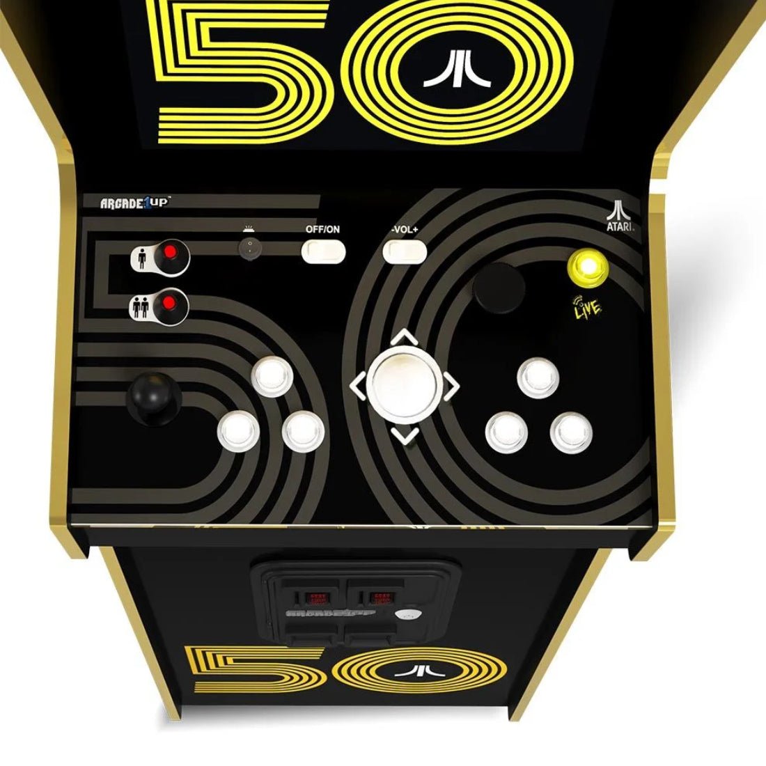 Arcade1Up Atari 50th Annivesary Deluxe Arcade Machine - 50 Games in 1 - ماكينة ألعاب - Store 974 | ستور ٩٧٤