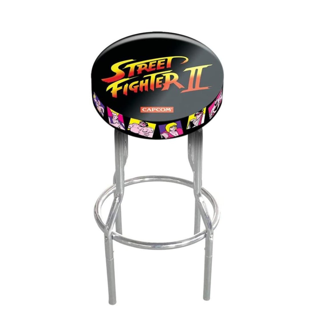 Arcade1Up Street Fighter Stool - كرسي ماكينة ألعاب - Store 974 | ستور ٩٧٤