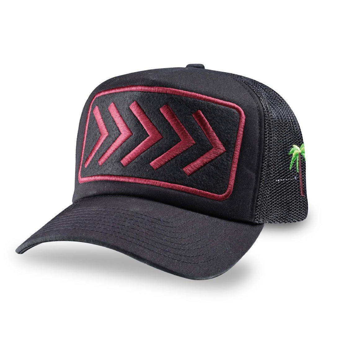 Tribe Arrow To 974 Cap - Black/Maroon - قبعة Tribe Arrow To 974 Cap - Black/Maroon - قبعة
