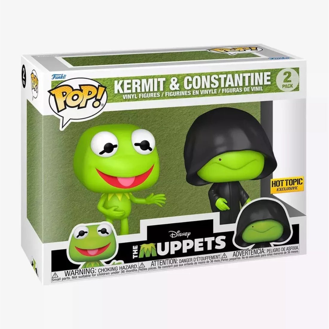 Funko Pop! Disney: Muppets - Kermit & Constantine (Exc) #2Pack - دمية - Store 974 | ستور ٩٧٤