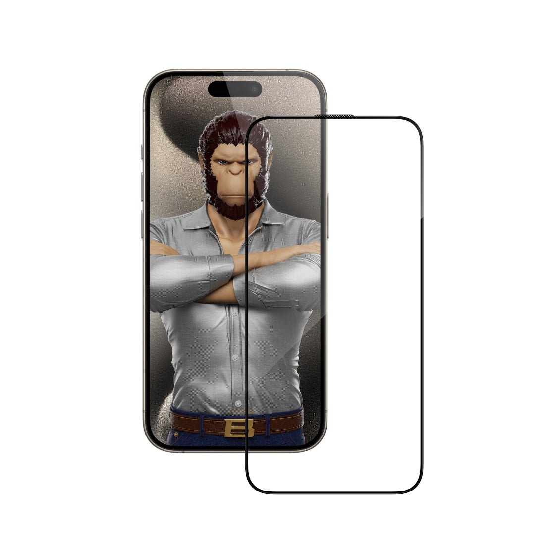Blueo 3D منحني الثني الساخن HD HD مع Applicator - iPhone15 Pro Max 6.7 - Blueo 3D منحني الثني الساخن HD HD مع Applicator - iPhone15 Pro Max 6.7 -