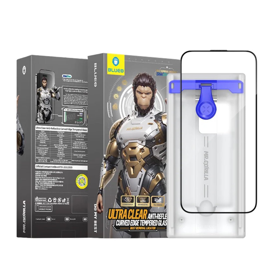 Blueo AR 3D المنحني الساخن HD HD HD مع Applicator - iPhone15 Pro 6.1 - أكstasoar Blueo AR 3D المنحني الساخن HD HD HD مع Applicator - iPhone15 Pro 6.1 - أكstasoar
