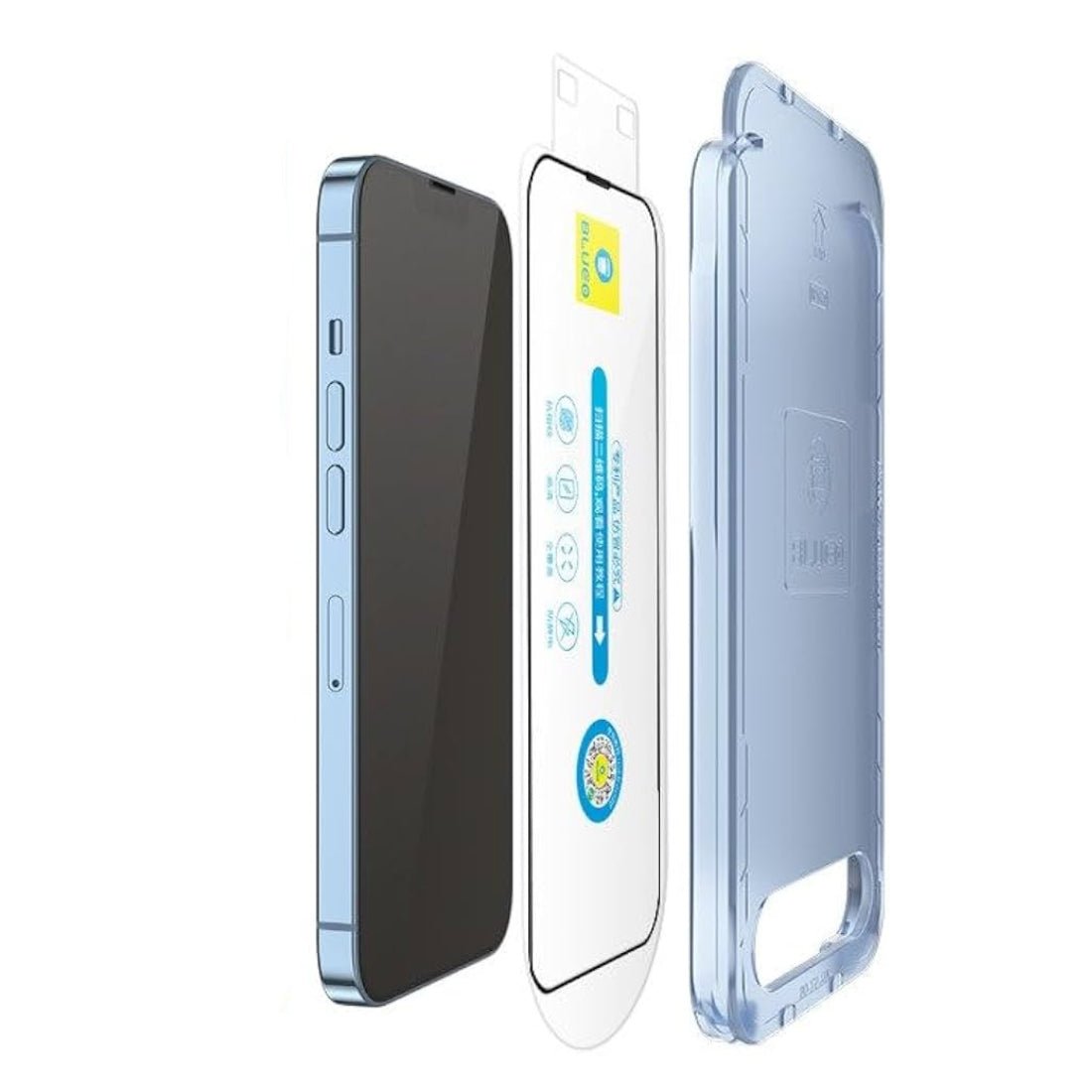 Blueo Receiver anti -dust HD Glass Anti -Static مع Appludator - iPhone15 Pro Max 6.7 - OtsstoSOAR Blueo Receiver anti -dust HD Glass Anti -Static مع Appludator - iPhone15 Pro Max 6.7 - OtsstoSOAR