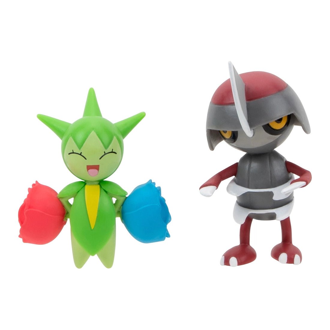Pokemon Battle Feature Figure - Pawniard And Roselia - لعبة - Store 974 | ستور ٩٧٤