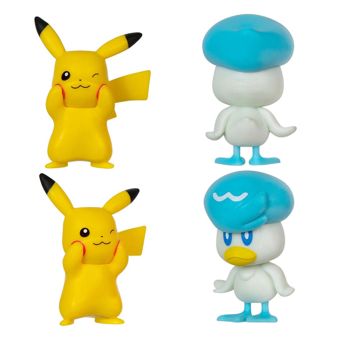 Pokemon Battle Feature Figure - Quaxly And Pikachu - لعبة - Store 974 | ستور ٩٧٤
