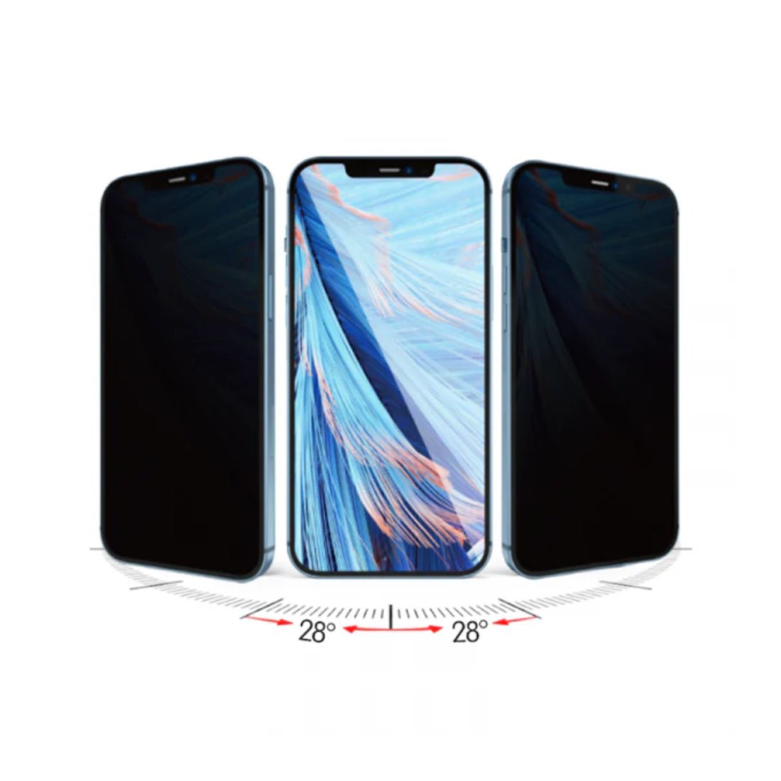 Blueo Full Cover Anti-Peep Glass - iPhone14 Pro 6.1 - أكسسوار Blueo Full Cover Anti-Peep Glass - iPhone14 Pro 6.1 - أكسسوار