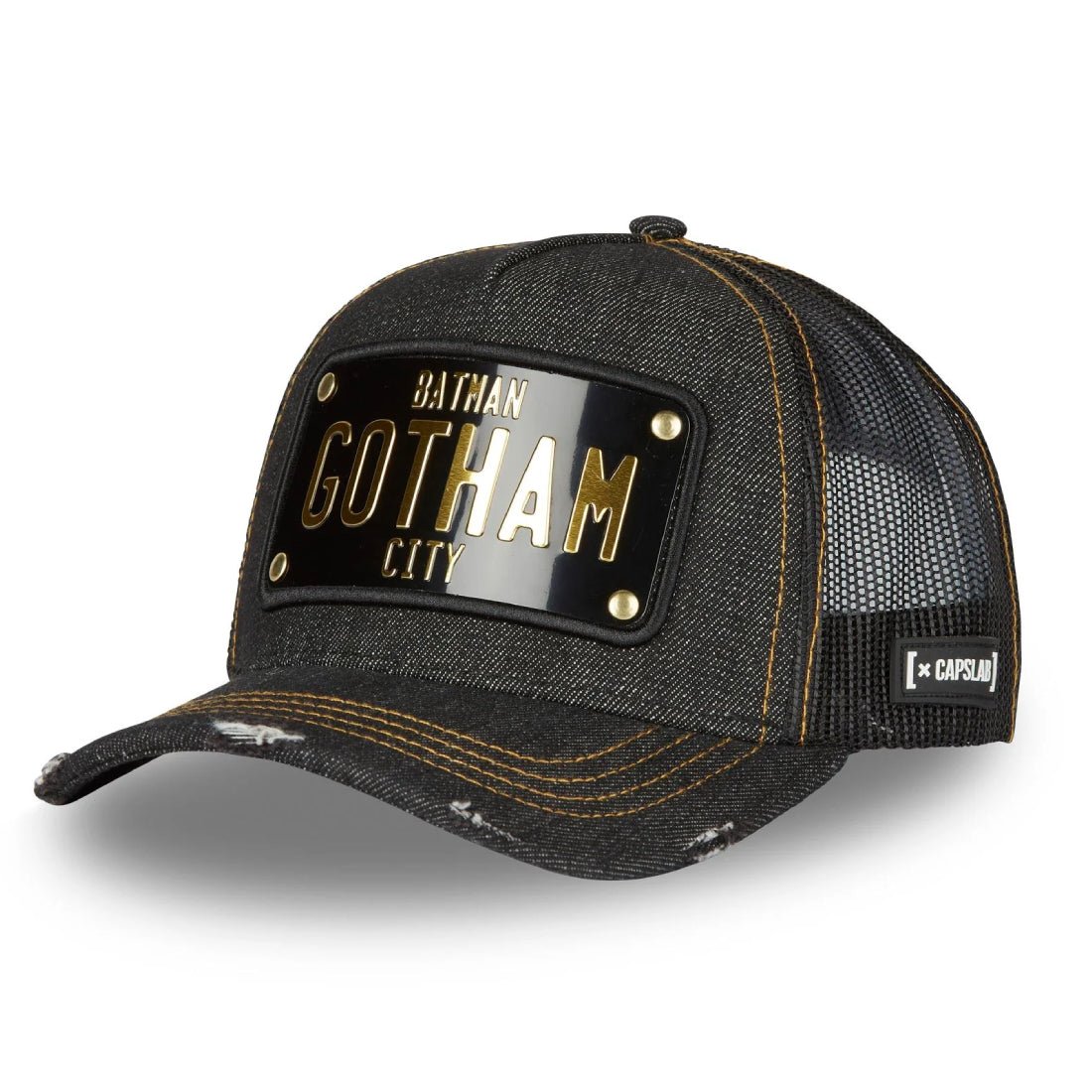 Queue Caps Dc Comics Batman Gotham Cap - Gold - قبعة Queue Caps Dc Comics Batman Gotham Cap - Gold - قبعة