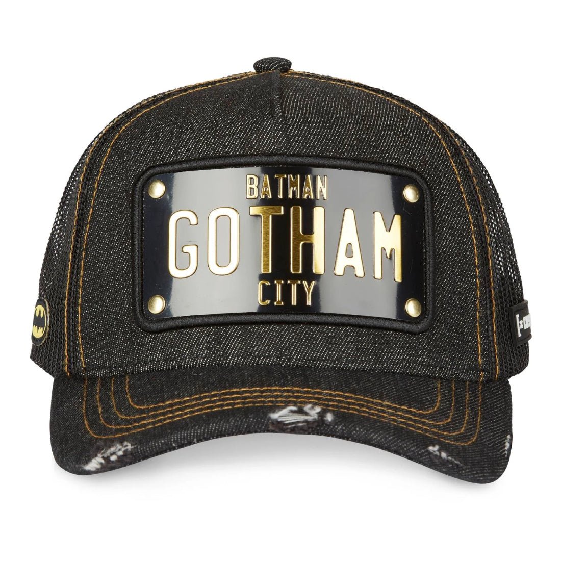 Queue Caps Dc Comics Batman Gotham Cap - Gold - قبعة Queue Caps Dc Comics Batman Gotham Cap - Gold - قبعة