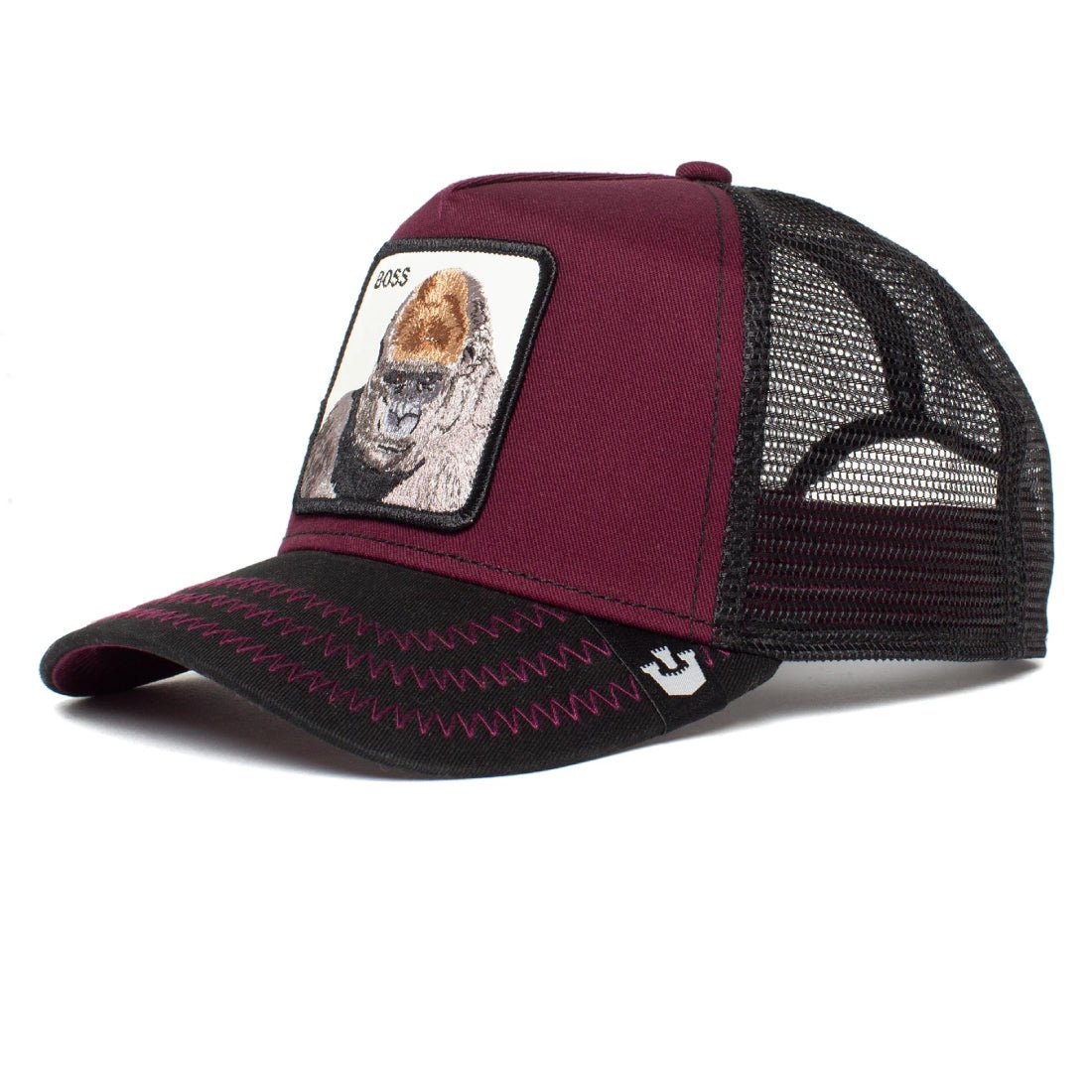 Queue Caps The Boss Cap - Burgundy - قبعة Queue Caps The Boss Cap - Burgundy - قبعة