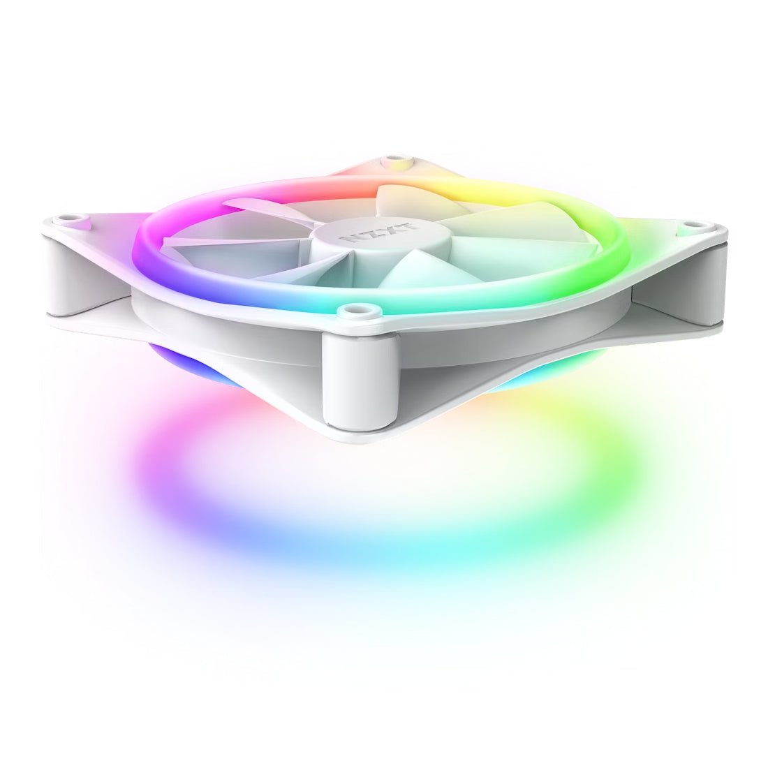 NZXT F120 120mm RGB Duo Triple Pack Fans - White - مروحة NZXT F120 120mm RGB Duo Triple Pack Fans - White - مروحة